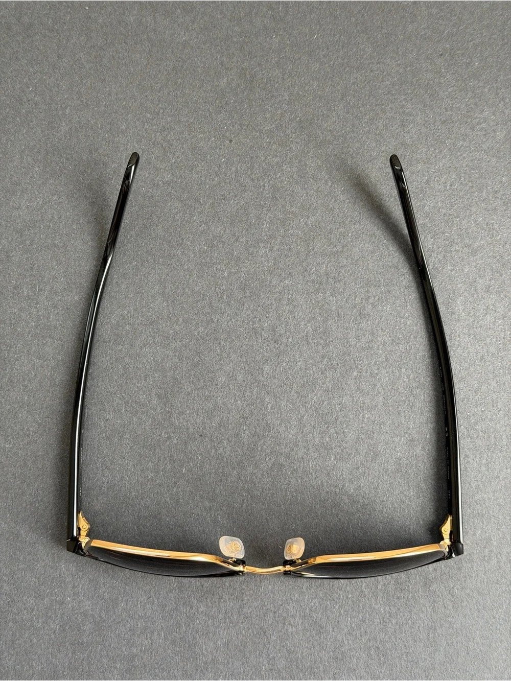 100% Authentic Cartier Black Square Acetate Metal Frame Sunglasses